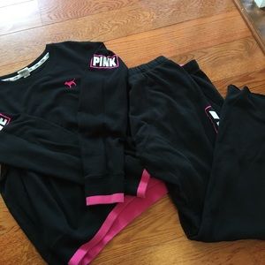 vs pink sweatsuit bundle